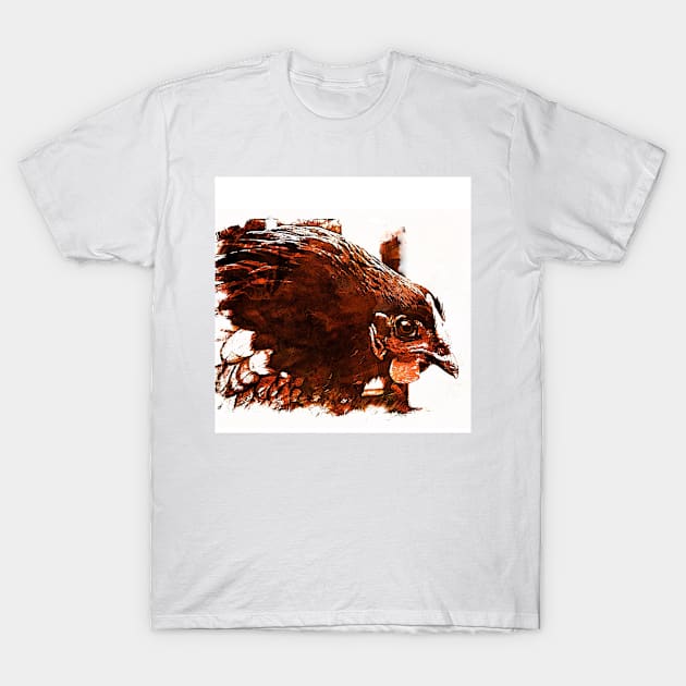 ANGRY CHICKEN T-Shirt by JOHN COVERT ILLUSTRATIONS